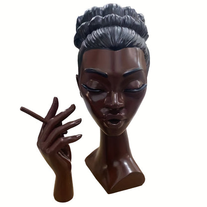 Solange-Inspired Black Woman Face Incense Holder - Unique Handcrafted Home Decor Gift for Room, Aromatic Incense Burner with Exquisite Design, Perfect for Meditation And Relaxation