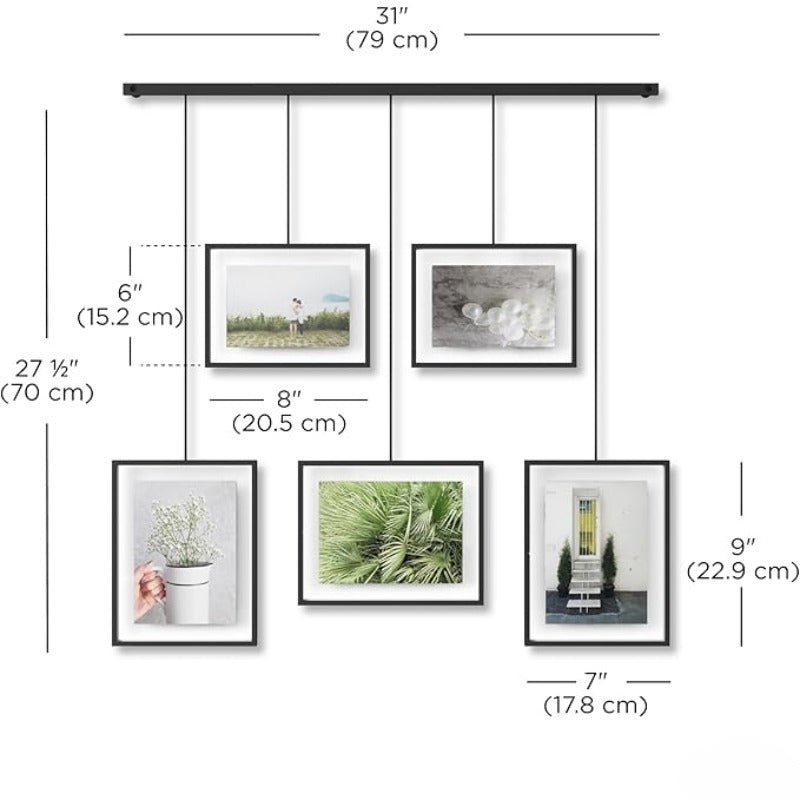 Wall Art Series 5pcs Exhibition Gallery Photo Frame, Modern Home Decor