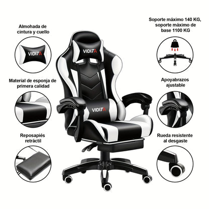 Ergonomic Racing Style PC Office Chair - Lumbar Support Gaming Chair for Adults and Teens