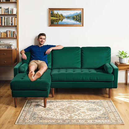 Green sofa