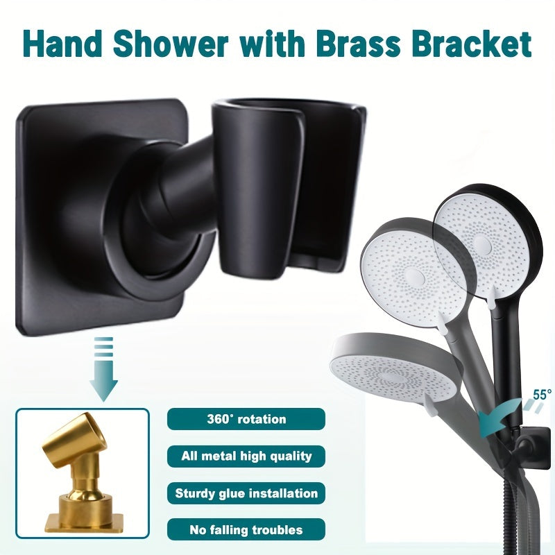 10-Inch High-Pressure Rainfall Showerhead Combo - Experience Luxurious Showering with 3-Mode Handheld Shower, 12-Inch Adjustable Extension Arm, and 3-Way Shower Toggle Valve - Includes Extra Long 71-Inch Hose and Extension Shower Bracket in Black - Cosy