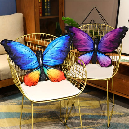 50cm/19.68in Simulated Butterfly Pillow 3D Printed Butterfly Throw Pillow Lifelike Butterfly Plush Toy Sofa, Bedroom Decoration Pillow Halloween Christmas Gift