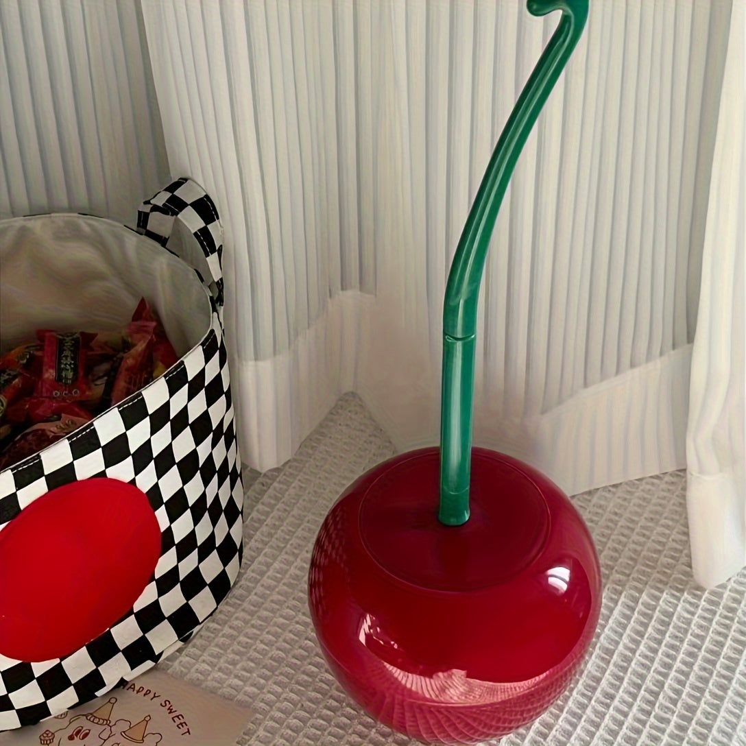 1 Set Novelty Cherry Toilet Brush, Creative Toilet Brush, Toilet Brushes And Holders - Cosy