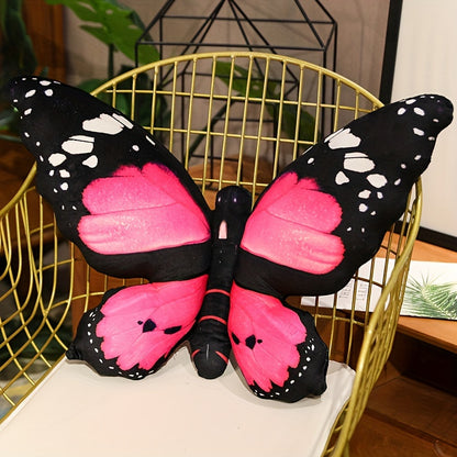 50cm/19.68in Simulated Butterfly Pillow 3D Printed Butterfly Throw Pillow Lifelike Butterfly Plush Toy Sofa, Bedroom Decoration Pillow Halloween Christmas Gift