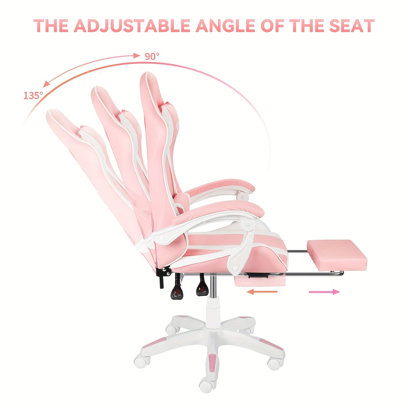 Ergonomic Racing Style PC Office Chair - Lumbar Support Gaming Chair for Adults and Teens