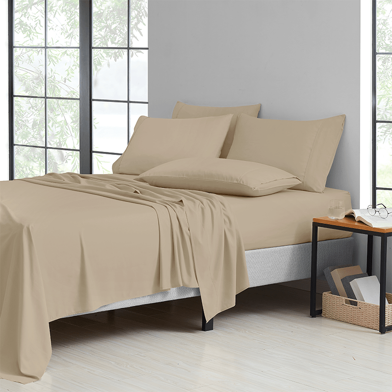 Bamboo 2000 Thread Count 6-Piece Luxury Sheet Set- Organic, Cooling, 16 Inch Deep Pocket, Egyptian Luxury with Bonus Pillowcases- Shrink & Fade Resistant