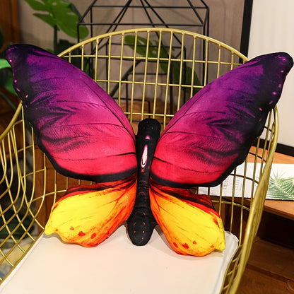 50cm/19.68in Simulated Butterfly Pillow 3D Printed Butterfly Throw Pillow Lifelike Butterfly Plush Toy Sofa, Bedroom Decoration Pillow Halloween Christmas Gift