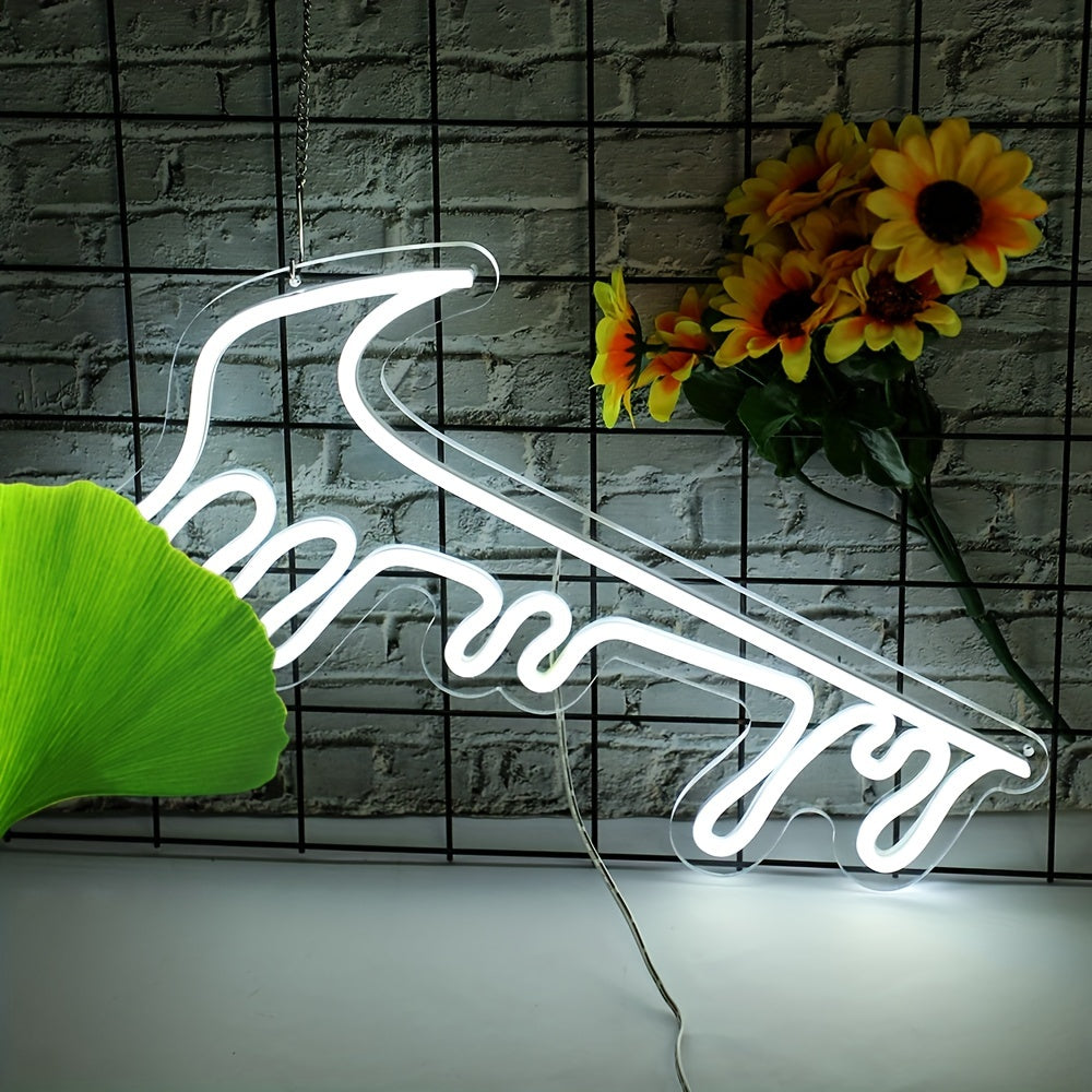 USB Powered Adjustable Brightness LED Neon Sign Light - Energy-Efficient Multi-Color Lighting Wall Sign with Switch Control for Bedroom, Living Room, Retail Spaces, Apartments, Birthdays, and Parties - Versatile Mounting, No Battery